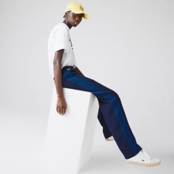 Lacoste Twill Flared Pants - Kalhoty Dámské Tmavě Blankyt Blankyt / Blankyt | CZ-rDdNMa